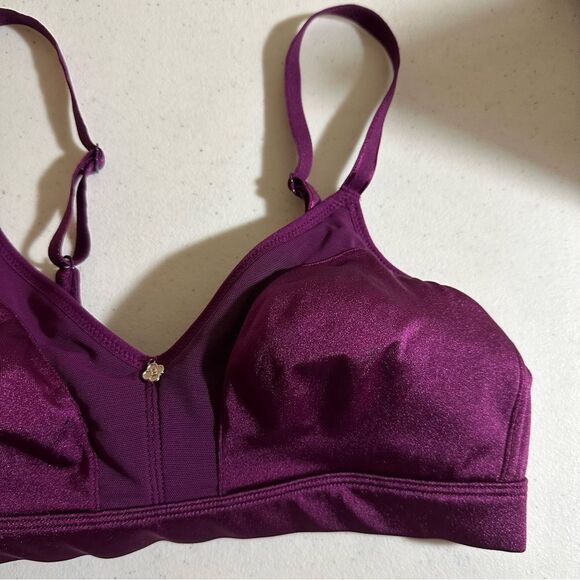 Breezies Rasberry "Purple" Light Support Bra Size‎ 34C - Picture 5 of 8